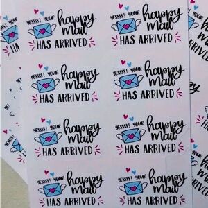 100 Piece Happy Mail Sticker Sheets